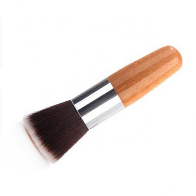 Free Samples Small Chubby Pier Kabuki Bamboo Round Head Foundation Brush