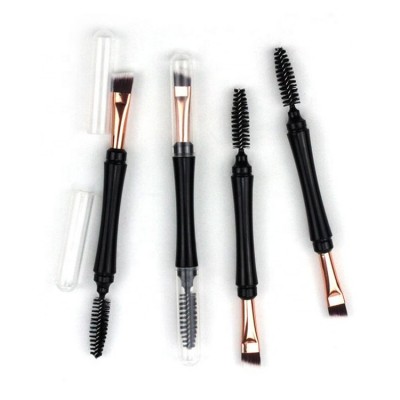 Cosmetic Dual Ended Eyebrow Brush Private Label Eyelash Brush