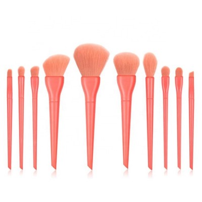 Amazing Hot Selling 10Pcs Candy Color Makeup Brush Set