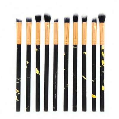 Private Label 10pcs Face Beauty Kabuki Marble Makeup Brush Sets For Make Up