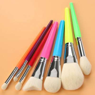 New Trend 7pcs High Quality Private Label Eyebrow Blush Foundation Brush